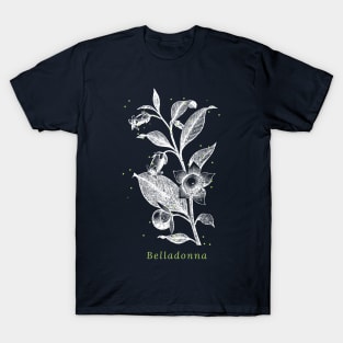 Belladonna nightshade herb botanical witch T-Shirt